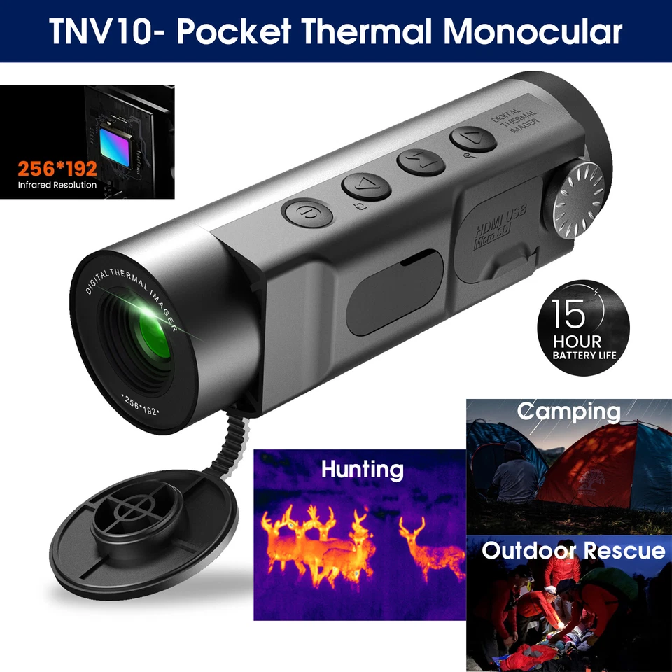 MiLESEEY 256X192 Thermal Imaging Monocular for Hunting with Infrared Heat Vision - Image 1 of 4