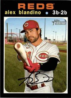2020 Heritage High Number #721 Alex Blandino SP - Short Print Cincinnat ID:63659 - Image 1 of 2