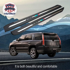 Fits For Cadillac Escalade Side Steps 2021-2025 Nerf Bar Running Boards Step Bar - Picture 1 of 5