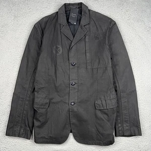 Raw Correctline By G-Star Jacket Mens 50 Black Blazer Academia Office Streetwear - Picture 1 of 20