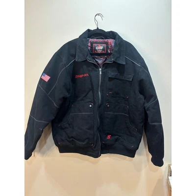 Snap-On Choko Authentic Apparel Black Jacket XL Mechanic American Flag - Image 1 of 4