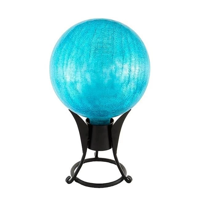 Achla G12-T-C 12 in. Gazing Globe Teal Crackle - Image 1 of 1