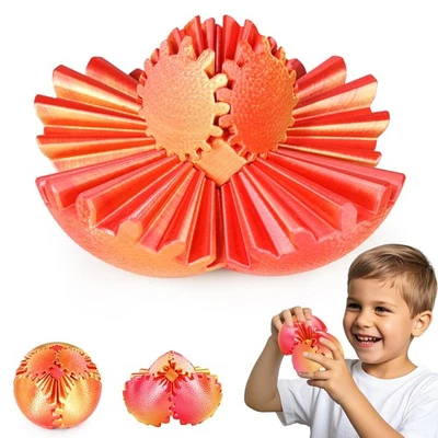 Juguete calmante Steampunk Gear Ball - Esfera de alivio del estrés para niños y adultos, puesta de sol  Foto 1 de 4