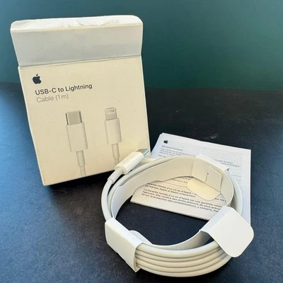 Apple Genuine MUQ93ZM/A USB-C To Lightning Fast Charging Data Cable Wire Lead 1m - Image 1 of 4
