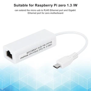 Adaptador de tarjeta de red Micro USB a puerto Ethernet RJ45 para 1. FG - Imagen 1 de 22