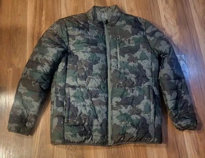 New w/Tags Ocean + Coast Green Camo Camouflage Puffer Jacket Coat Size XL - Image 1 of 3