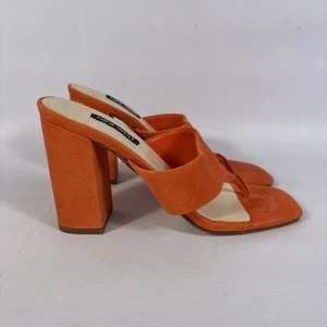 Sandalias Nine West Gogo para mujer talla 5,5 sin cordones punta abierta cuadrada tacón bloque-NUEVAS - Imagen 1 de 13
