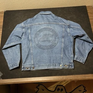 Kentucky Derby Denim Jacket Union Made In USA Run For The Roses 90s Coat Blazer - Picture 1 of 9
