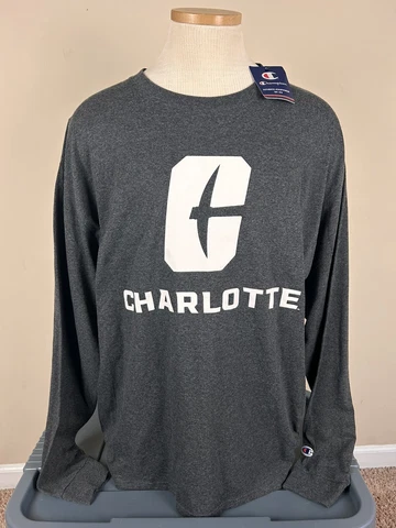 NWT Champion UNC Charlotte 49ers Gray CLT Long Sleeve Shirt Men’s Size XL Cover