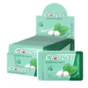 Clorets Fresh Mint Sugar Free Tablets Spearmint Candy 16.8 grams/sachet - Picture 1 of 5