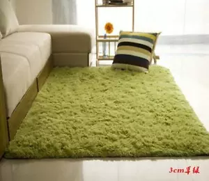 Shaggy Fluffy Rugs Anti-Skid Area Rug Dining Room Carpet Home Bedroom Floor Mat - Picture 1 of 13