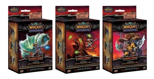 Lote De 3 Miniaturas World of Warcraft Juego Spoils of War Booster Pack Cubierta Superior Foto 1 de 1
