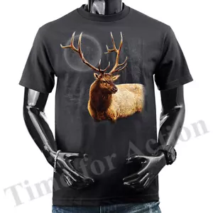 Elch Wildnis Outdoor Natur Wildtiere Tier Grafik T-Shirt - Bild 1 von 13