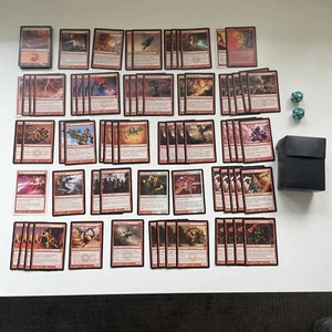 90 Card MTG Deck - RED GOBLINS BURN Deck- Ready to Play - Magic The Gathering - Picture 1 of 5