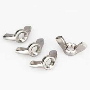 304-A2/316-A4 Stainless Steel Butterfly Wing Nut Hand Tighten Nut M3M4M6M8M10M12 - Picture 1 of 14