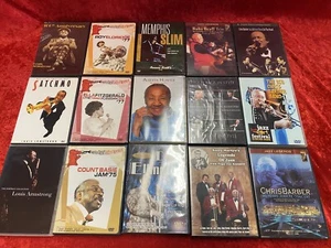 15 Jazz DVDs New Orleans Trad Swing Big Band Granz Montreux Live Concerts Docs - Picture 1 of 3