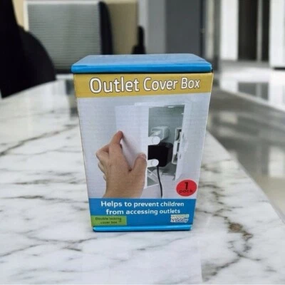 Caja de cubierta de salida de seguridad para bebés blanca con doble bloqueo Wappa segura a prueba de bebés nueva en caja Foto 1 de 4