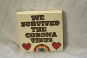 WoodBurning Sign - We Survived The Virus - Picture 1 of 3