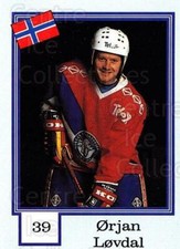 1992 Finnish Semic Stickers Snickers Backs #39 Orjan Lovdal