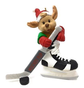 Hallmark Hockey Pup Ice Hockey Puppy Dog Keepsake Ornament In Box 1995 - Picture 1 of 3
