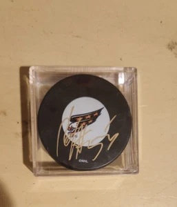 Sergei Gonchar Autographed Washington Capitals Hockey Puck w/ COA - Picture 1 of 1