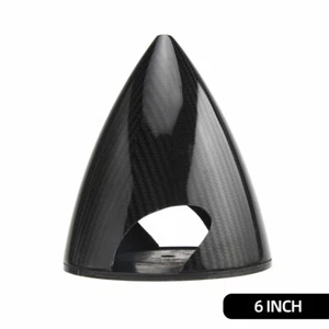1PC 2 Blade 6inch 152mm Carbon fiber Spinner W/CF Backplate Gas Plane Kit FM - Picture 1 of 6
