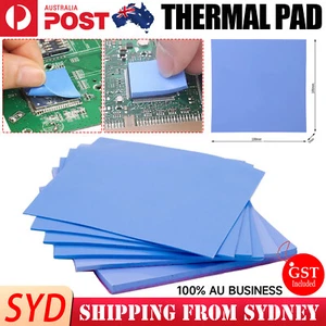 Thermal Pad GPU CPU Heatsink Cooling Conductive Silicone 100mm x100mm 1mm New AU - Picture 1 of 9