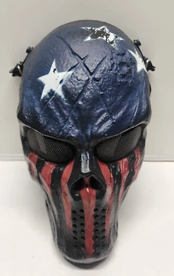 气软彩弹骨架美国国旗面具 — 第 1/4 张图片