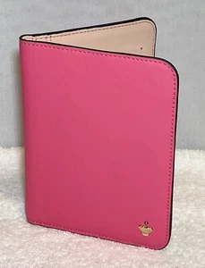 FEMME DE CUPCAKES Passport Money and Credit Card Holder Leather French Pink NWOT - Picture 1 of 6