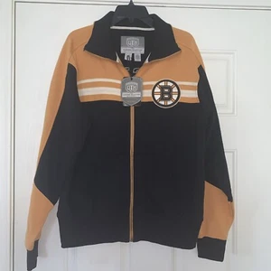 Neu Boston Bruins Herren Sweatshirt Full Zip Jacke Large Old Time Causeway - Bild 1 von 8