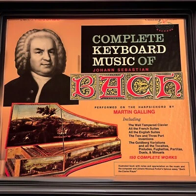 BACH Complete Keyboard Music - MARTIN GALLING - Murray Hill ST 18-LP BOX - Image 1 of 2