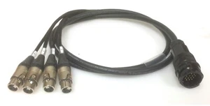 DG Systems - Spider da LK13 Maschio a 4 XLR Femmina- Made in Italy - Imagen 1 de 1