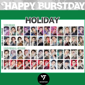 SEVENTEEN HAPPY BURSTDAY JAPAN FANMEETING HOLIDAY Official Limited Photo card - Picture 1 of 77