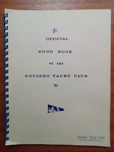 Vintage POULSBO YACHT CLUB Official Song Book WASHINGTON Wa Kitsap County - Picture 1 of 3