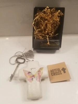 Ornamento de cruz Grace Art por Demdaco E5 - Imagem 1 de 4