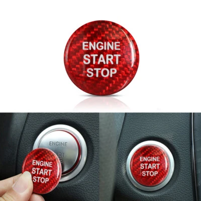 For LEXUS IS250 IS300 IS350 2013-2018 Carbon Fiber Engine Start Stop Button Trim - Image 1 of 4