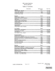 CASE 590 LOADER BACKHOE COMPLETE SERVICE MANUAL - Picture 1 of 1