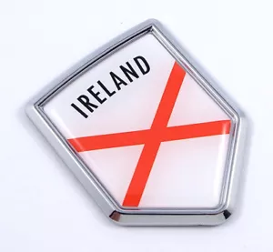 Northern Ireland crossed red lines flag Car Auto Emblem 3D Decal Bumper Sticker - Foto 1 di 1