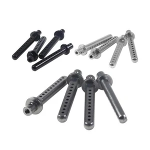 4pcs Alum Alloy RC Car Body Shell Column Posts Mounts w/ R Clip for 1/10 Crawler - Picture 1 of 12