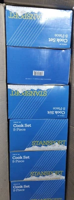 LOT of 6 Stansport 8-Piece Cook Set Aluminum - 2 man - Camping Hiking Survival - Image 1 of 4