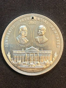 1893 Columbian Exposition, 1892 Democratic Presidential Nominees Medal, Eglit 81 - Picture 1 of 6