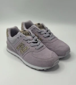 New Balance 574 Sneakers GS 2Y Animal Print Big Light Purple Running PC574ANF - Picture 1 of 10