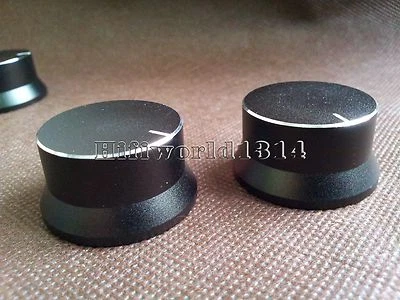 2x hifi 30-35*18mm Aluminum Potentiometer Volume Control KNOB  Foto 1 de 3