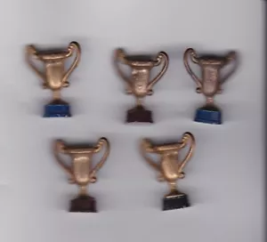 Vintage lot of 5 Cracker Jack Premium Charms Toys Trophy Trophies - Picture 1 of 1