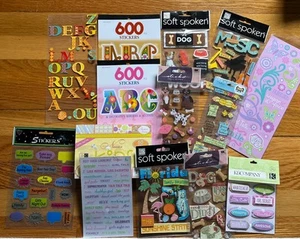 Scrapbooking Crafting Lot sayings, animals, alphabet, music, 3D Embellishments - Picture 1 of 14