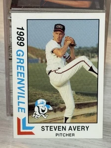 1989 Best Greenville Braves Steve Avery #28 Rookie RC - Picture 1 of 2