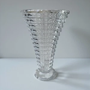 Impresionante jarrón de vidrio Ralph Lauren de cristal de plomo “Crosby” (13”h) - Imagen 1 de 6