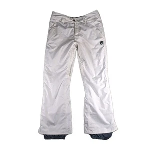 Burton Dryride Snow Pants Men's Size Large White Ski Snowboard EUC - Picture 1 of 14