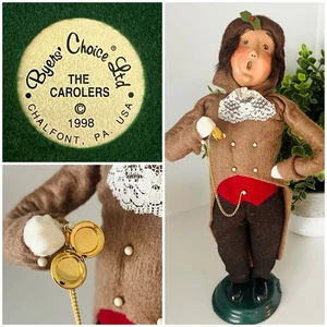 Byers’ Choice LTD. The Carolers Man With Gold Pocket Watch, Excellent 1998 - Picture 1 of 8