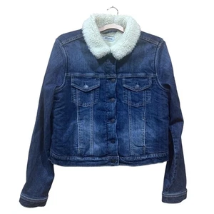 Chaqueta Shyanne Mujer Grande Azul Sherpa Forrada Denim Trucker Shearling SLH019019 - Imagen 1 de 11
